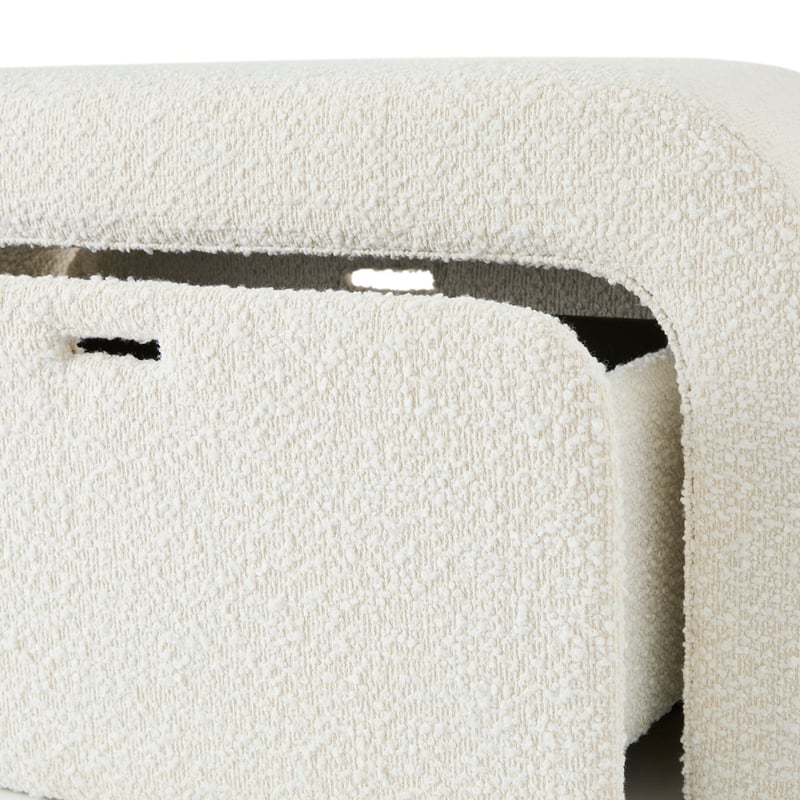 White Bench Seat & Toy Box Combo