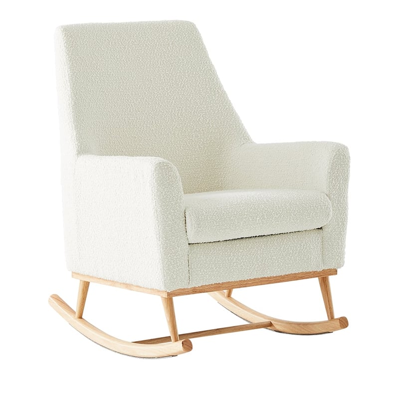 Riley White Boucle Rocking Chair