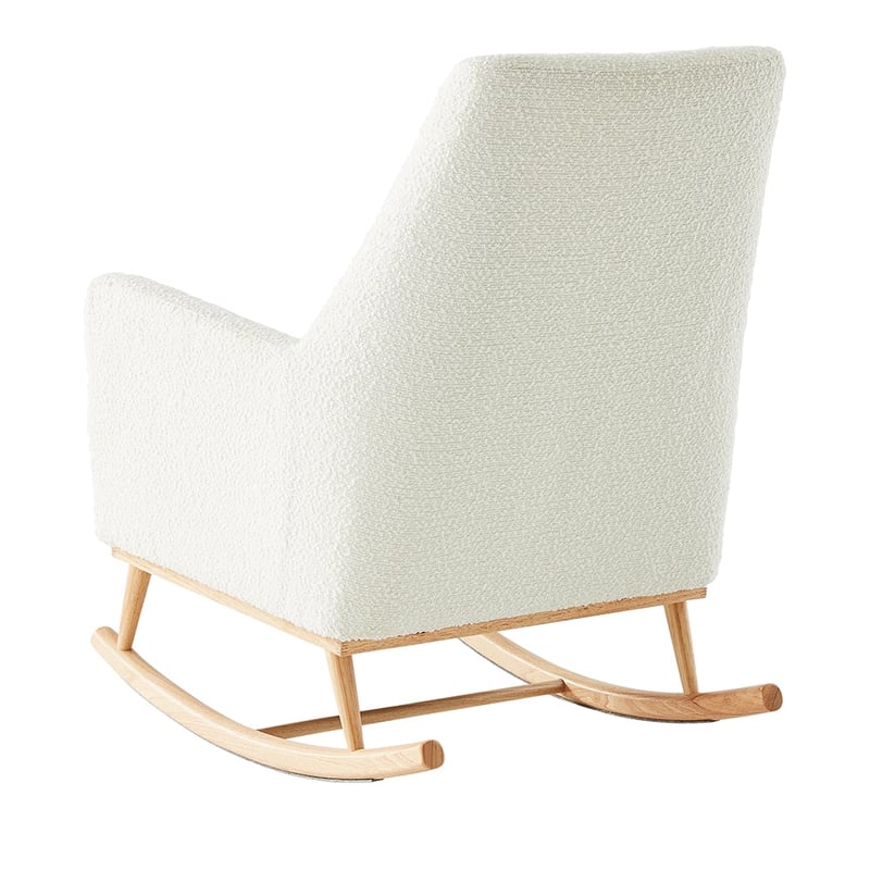 Riley White Boucle Rocking Chair