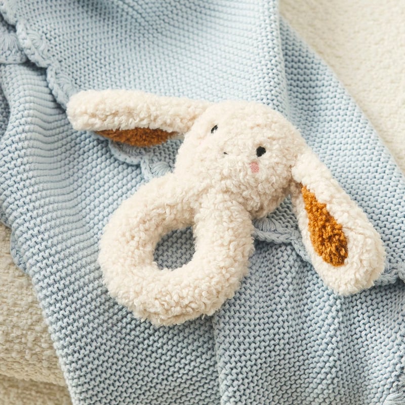 Bunny Natural Rattle Cuddle Toy