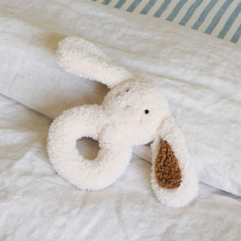 Bunny Natural Rattle Cuddle Toy