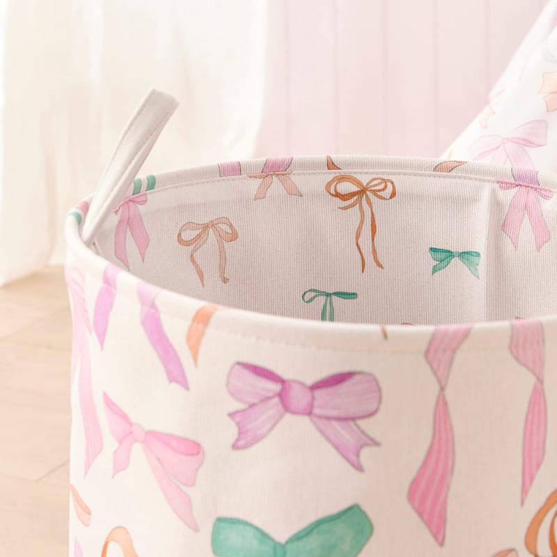 Pretty Bows Printed Basket