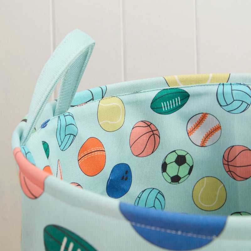 Sports Balls Printed Basket