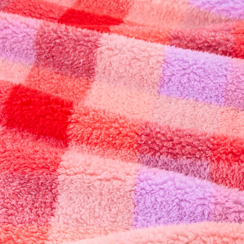 Sammy Check Sherpa Blanket