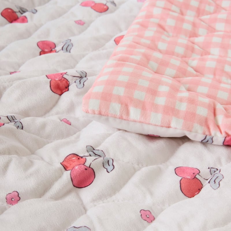 Nova Cherry Love Quilted Blanket