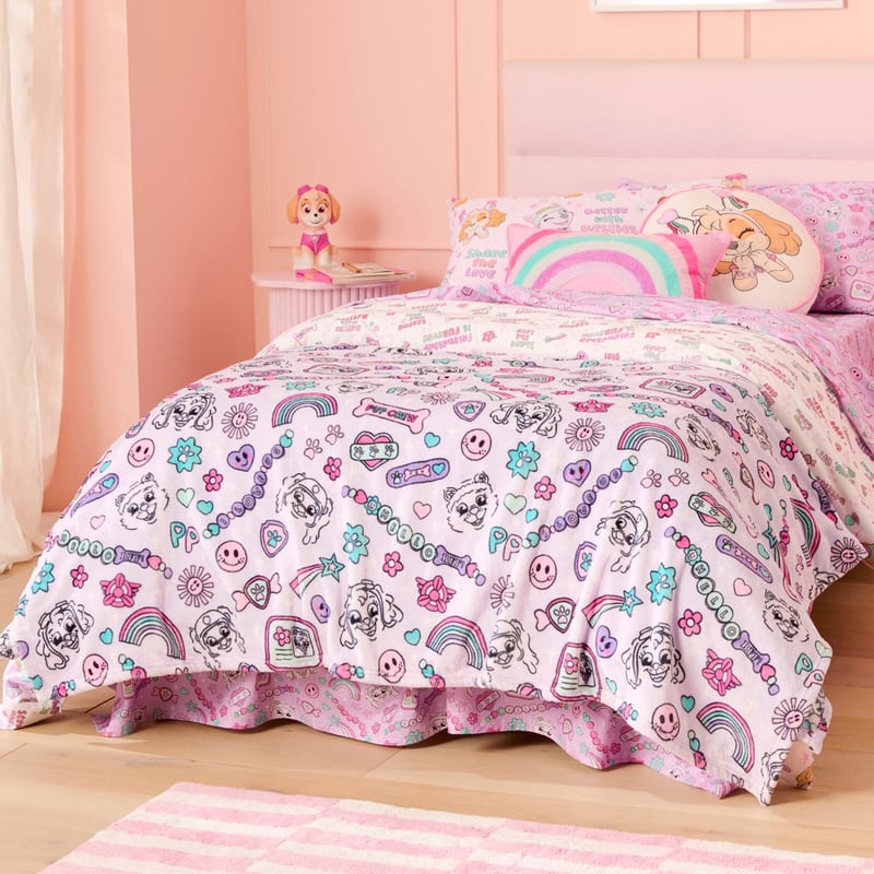 Paramount Paw Patrol Besties Pup Crew Lavender Ultra Soft Blanket