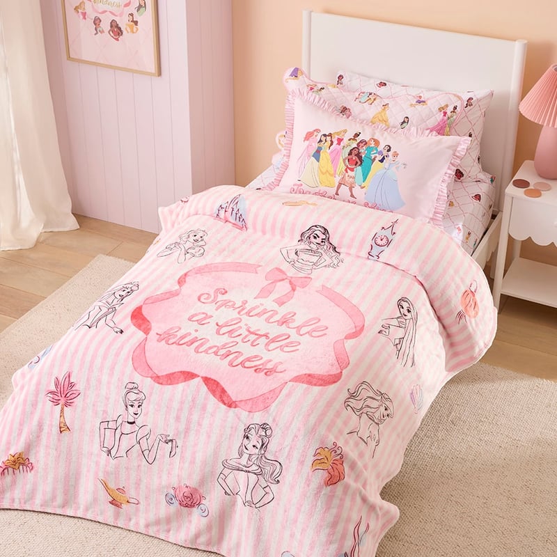 Disney Princess Sprinkle A Little Kindness Ultra Soft Blanket