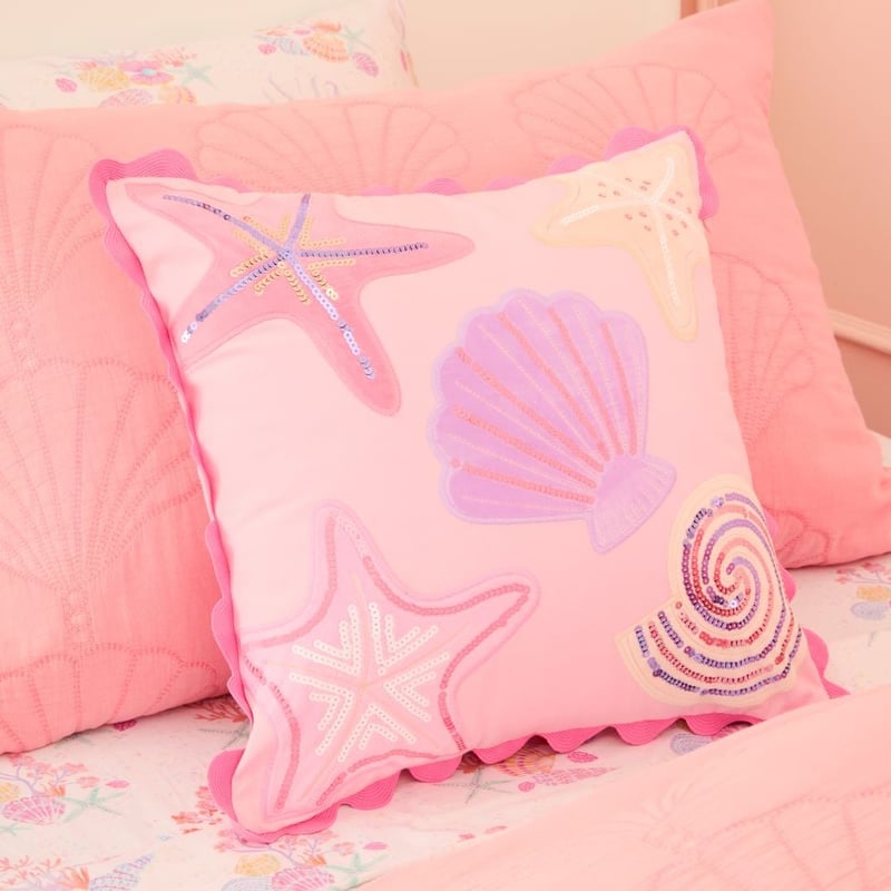 Sequin Shell Cushion
