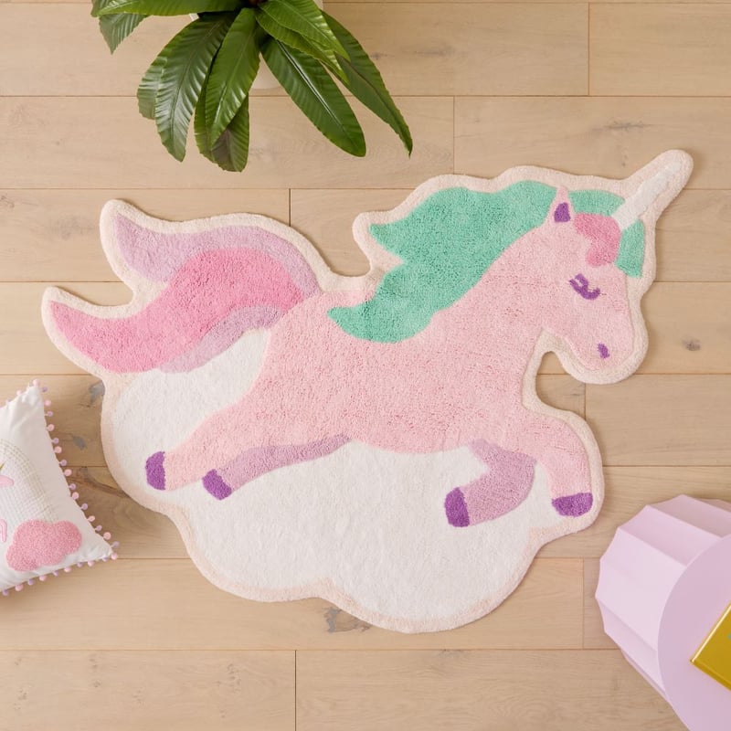 Shaped Unicorn Decorative Rug