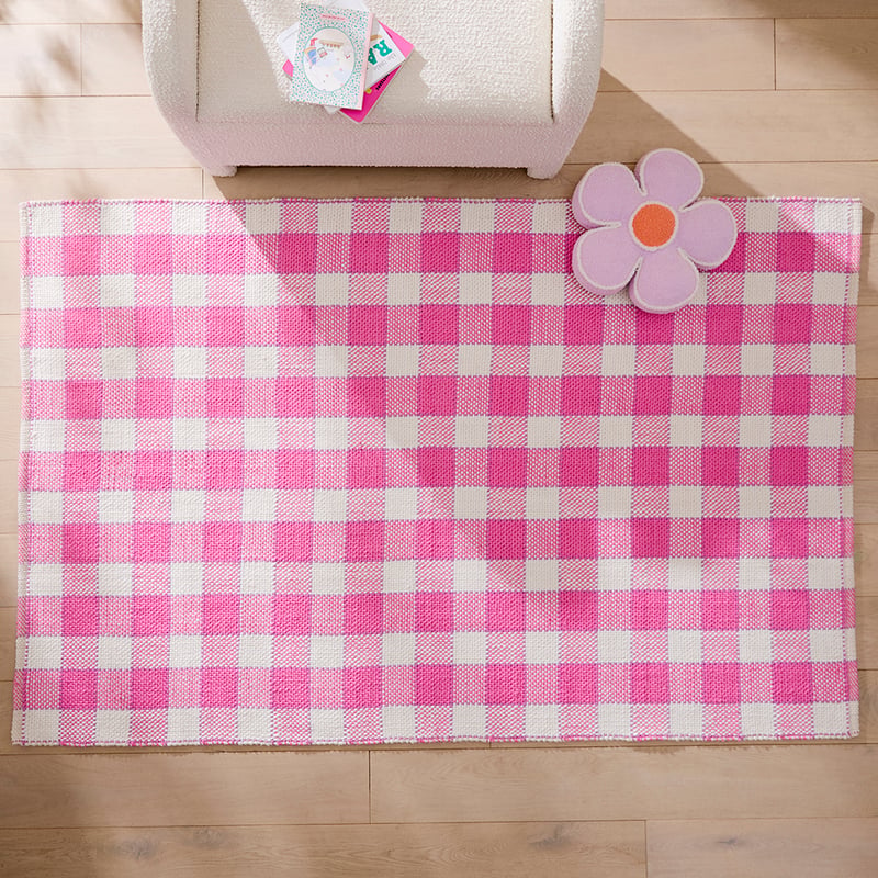 Marshall Pinks Check Rug