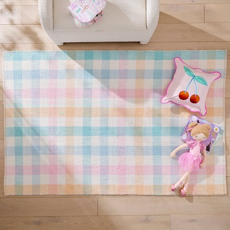 Marshall Rainbow Check Rug