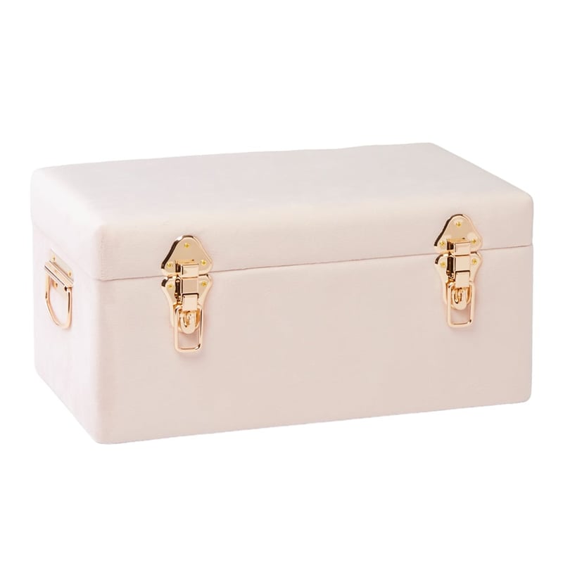Heirloom Pink Check Storage Trunk