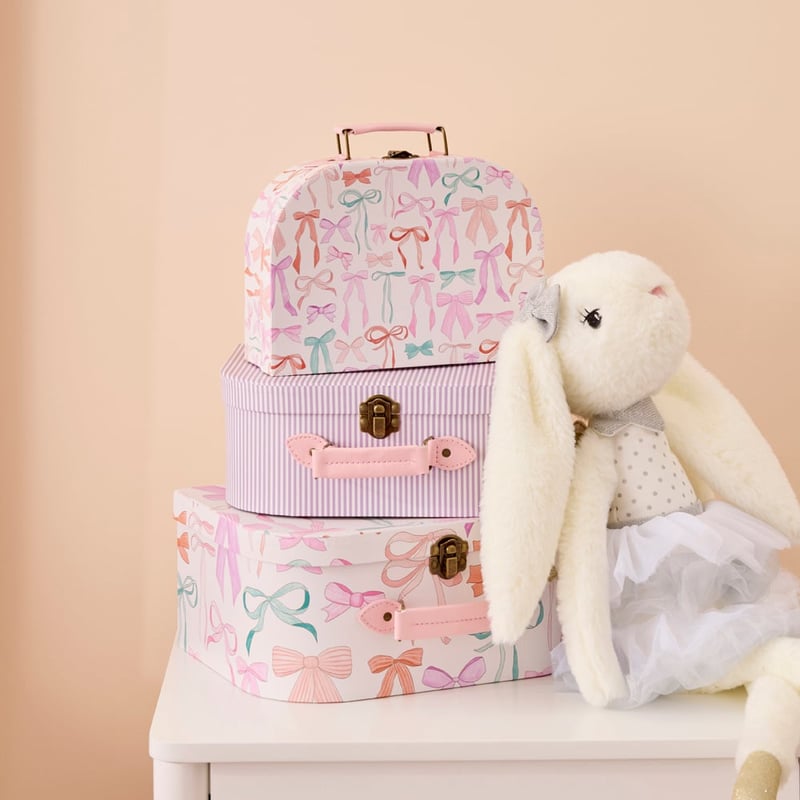 Pretty Bows Suitcases Set of 3