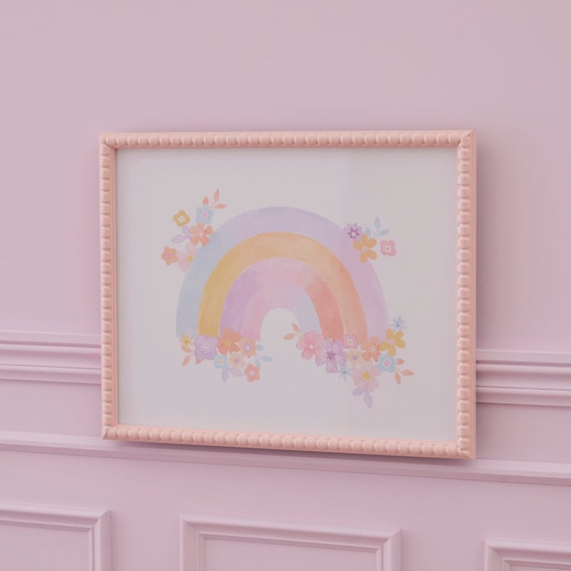 Rainbow Floral Wall Art