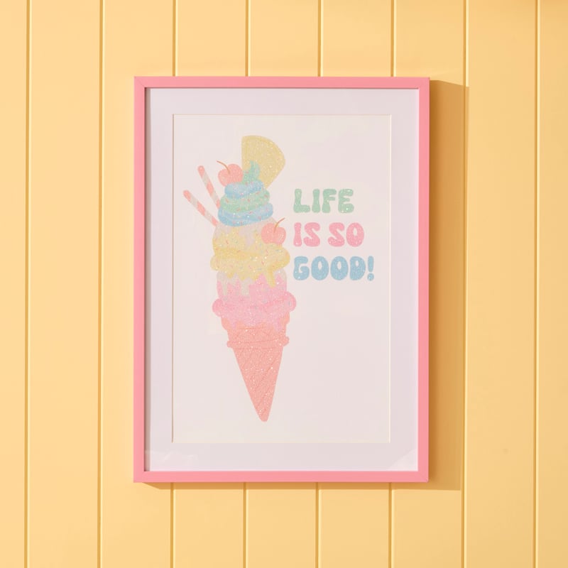 Ice Cream Sundae Wall Art