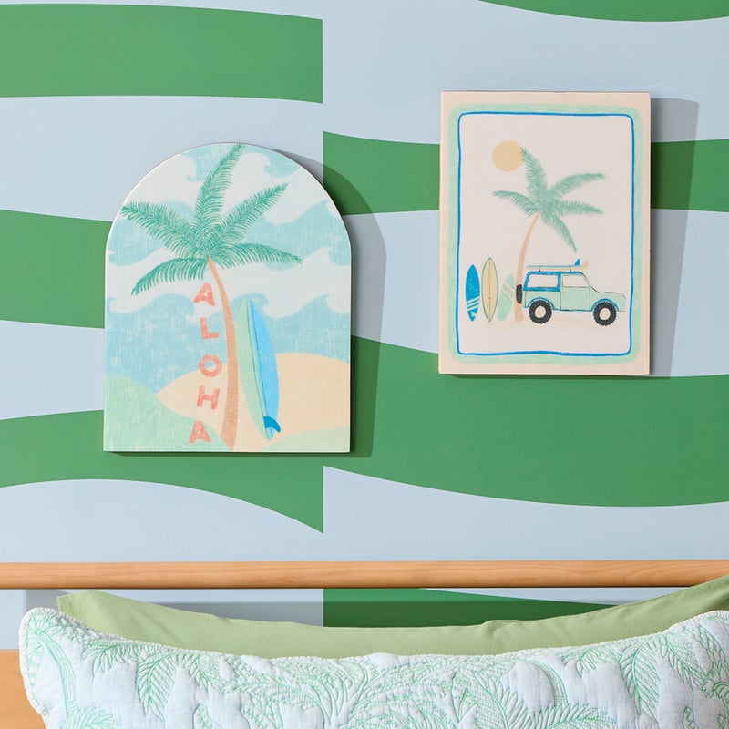 Palm Tree Timber Wall Tile