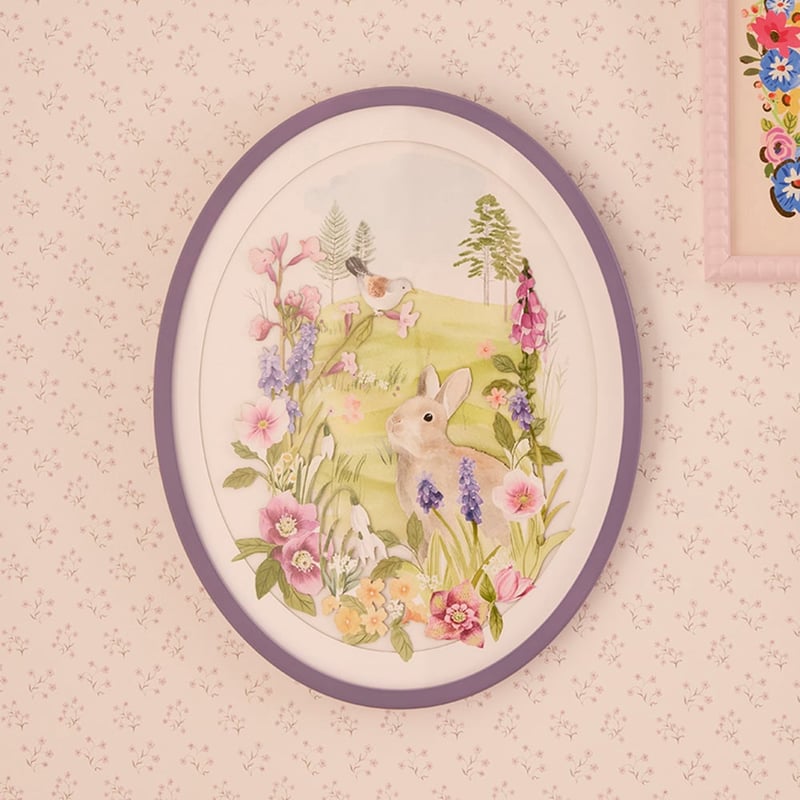 Heirloom Bunny In The Garden Wall Art