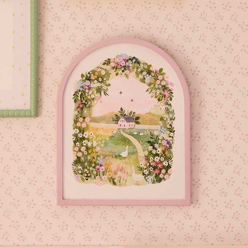 Heirloom Arch Floral Cottage Wall Art