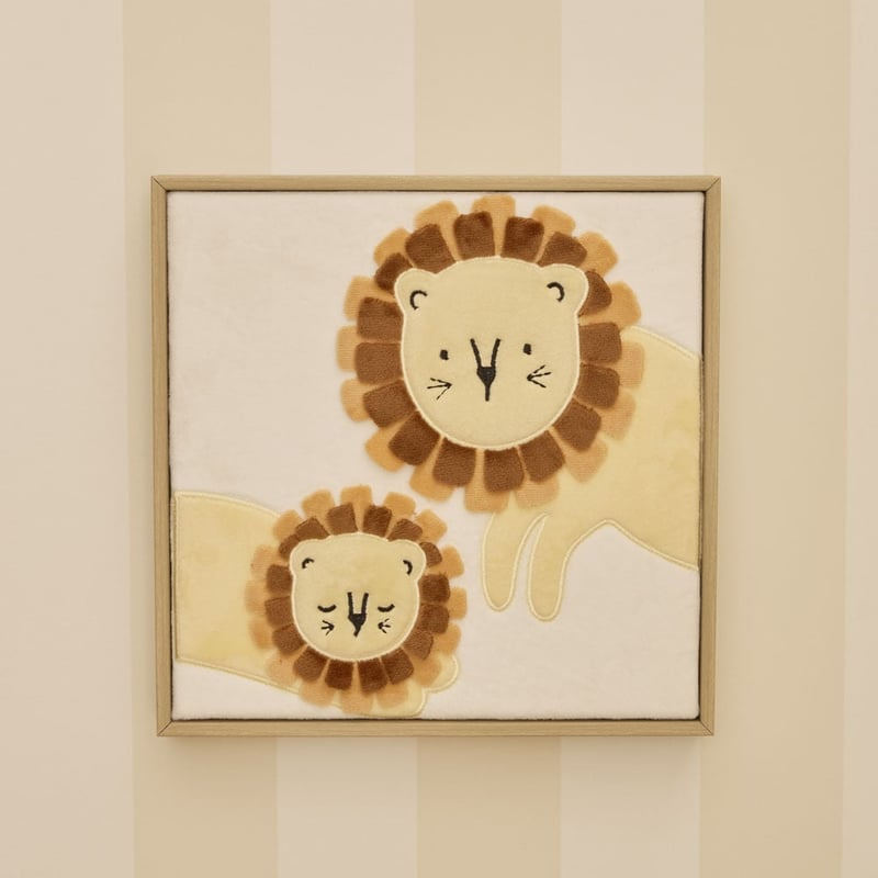 Lion Felt Nursery Wall Art
