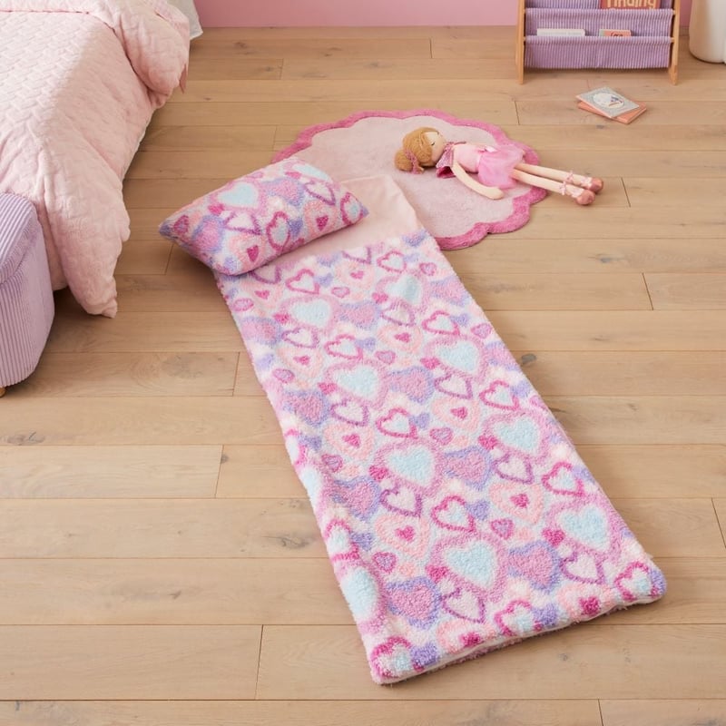 Sammy I Heart You Sherpa Sleeping Bag