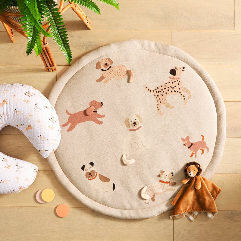 Interactive Poochies Knitted Play Mat