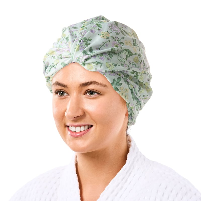 Garden House Printed Shower Cap
