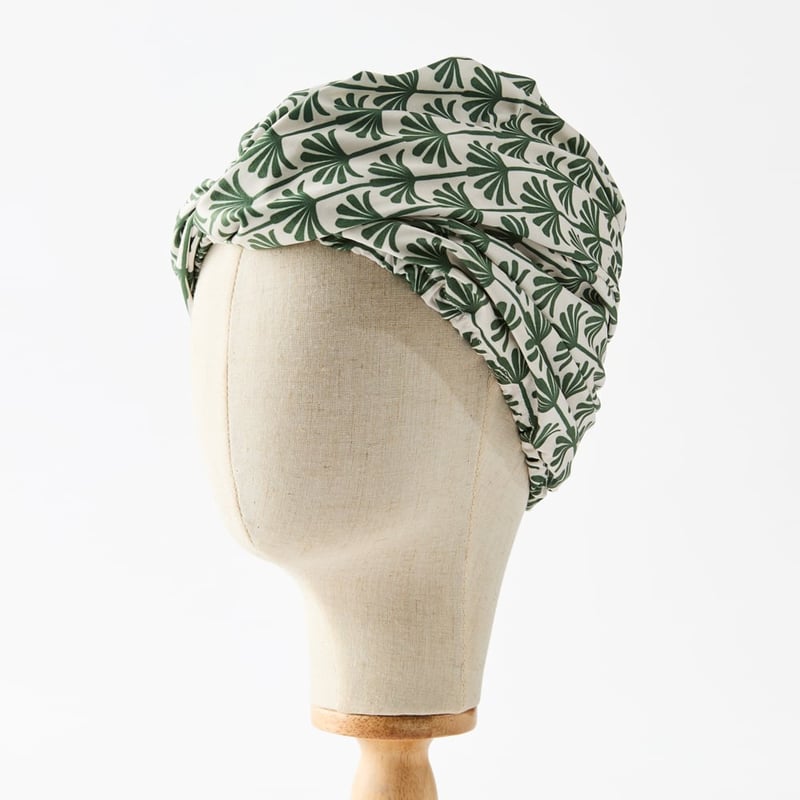 Printed Green Palm Shower Cap