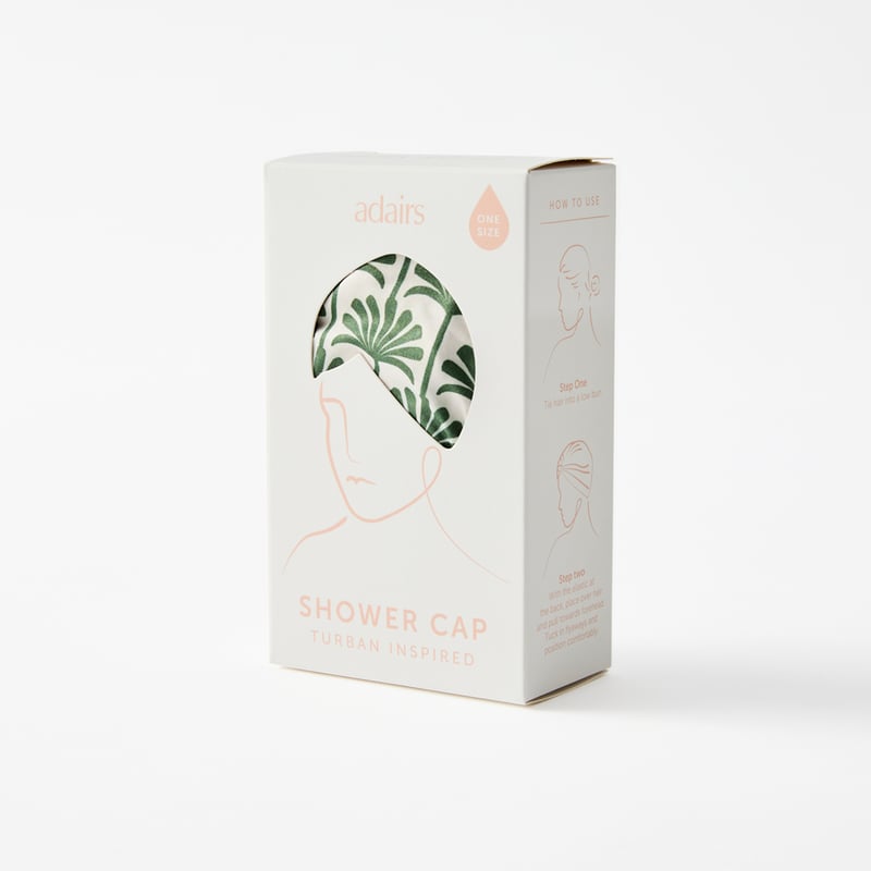 Printed Green Palm Shower Cap