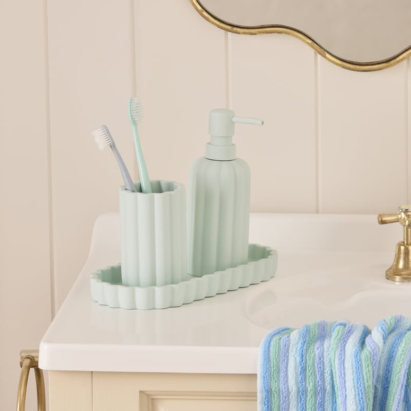 Delphine Aqua Bathroom Accessories