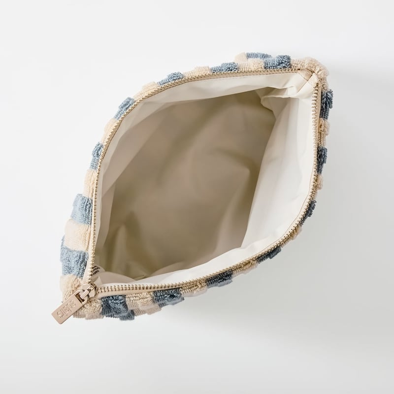 Greenwich Sea Blue Stripe Cosmetic Bag