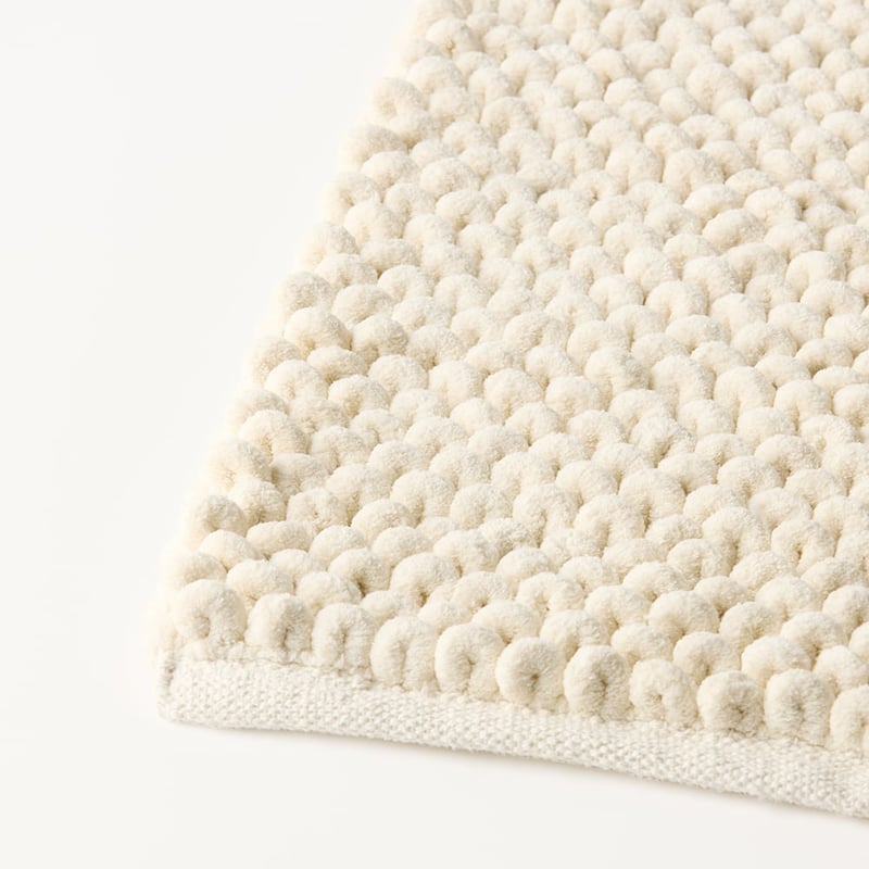 Chunky Bobble Natural Bath Mat