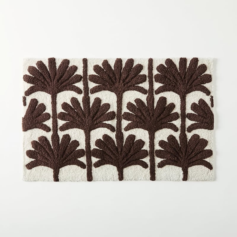 Nature's Resort Chocolate & Natural Bath Mat