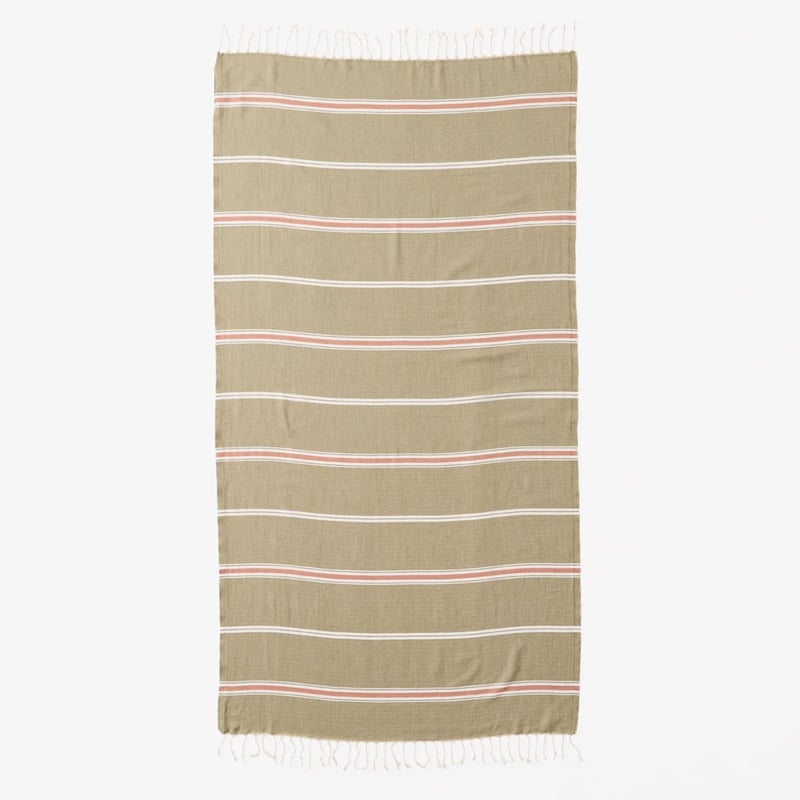 European Kale Stripe Turkish Peshtemal Beach Towel