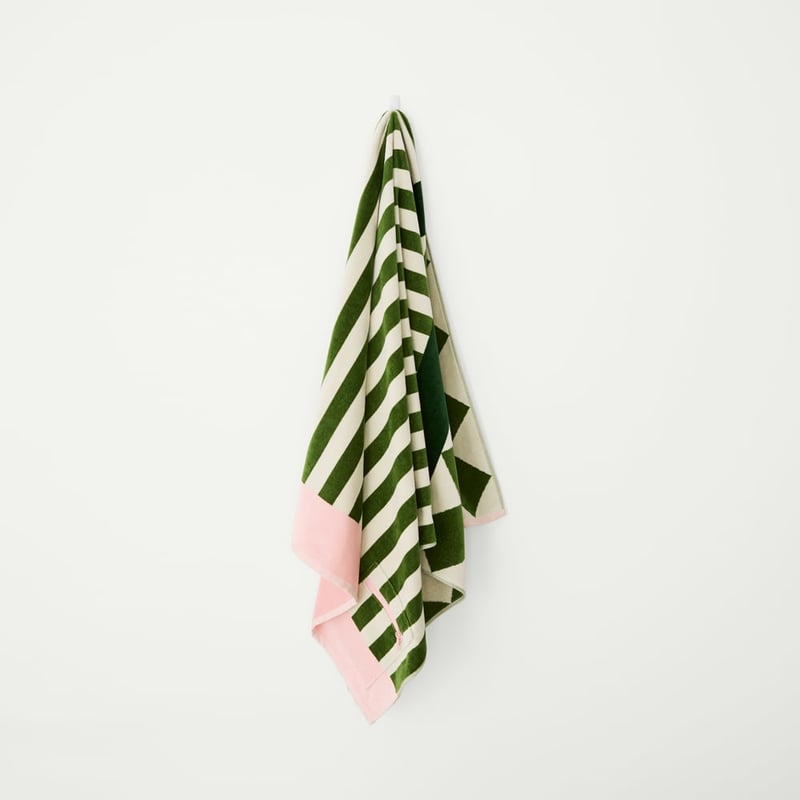 Apollo Pink Luxe Velour Pocket Beach Towel