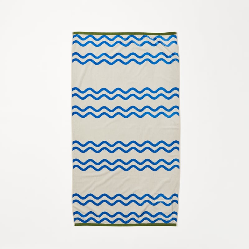 Swell Marina Luxe Velour Pocket Beach Towel