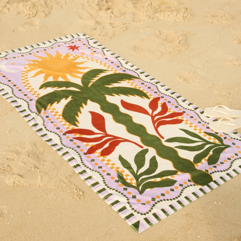  Paradise Luxe Velour Beach Towel
