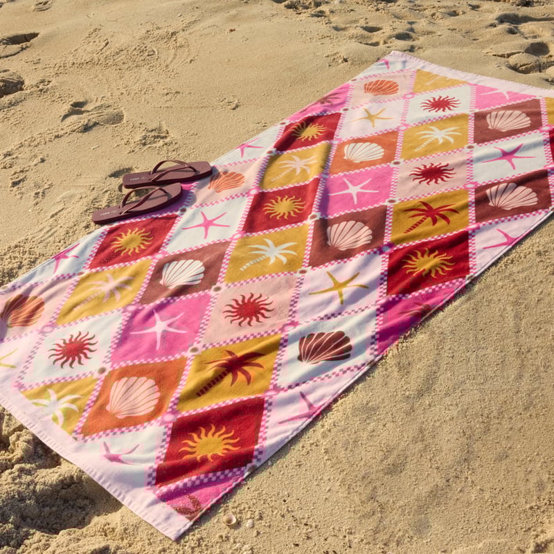 Shelly Luxe Velour Beach Towel