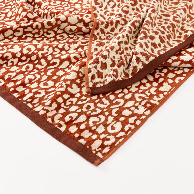 Sorrento Leopard Luxe Velour Beach Towel