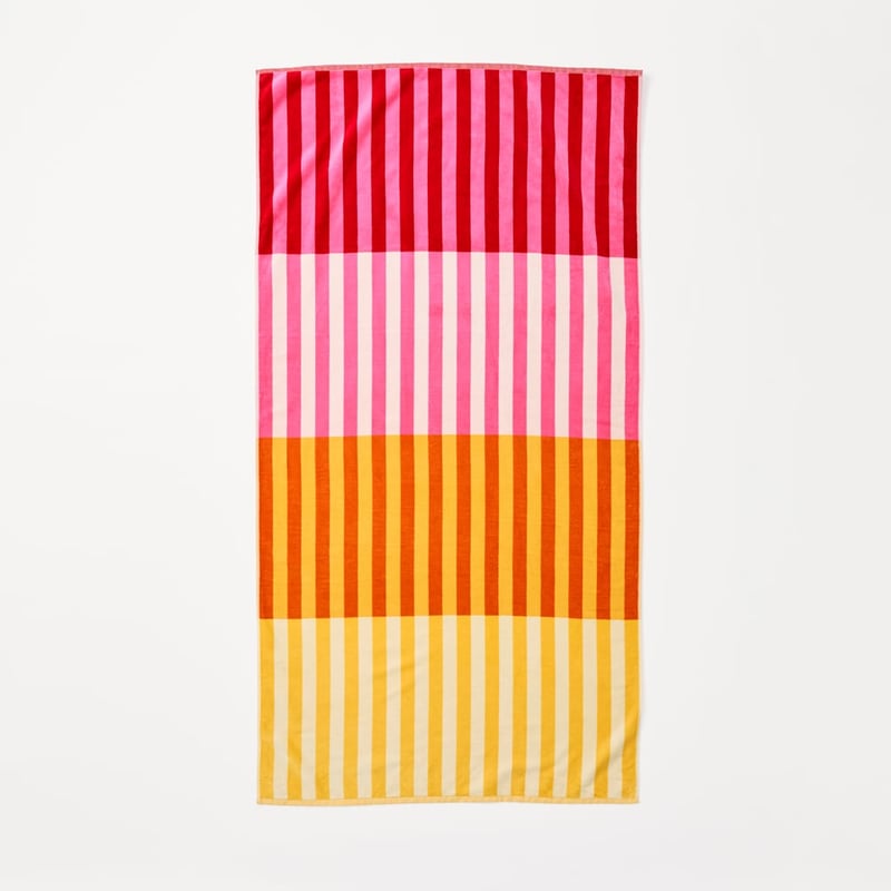 Whitehaven Pink Luxe Velour Beach Towel