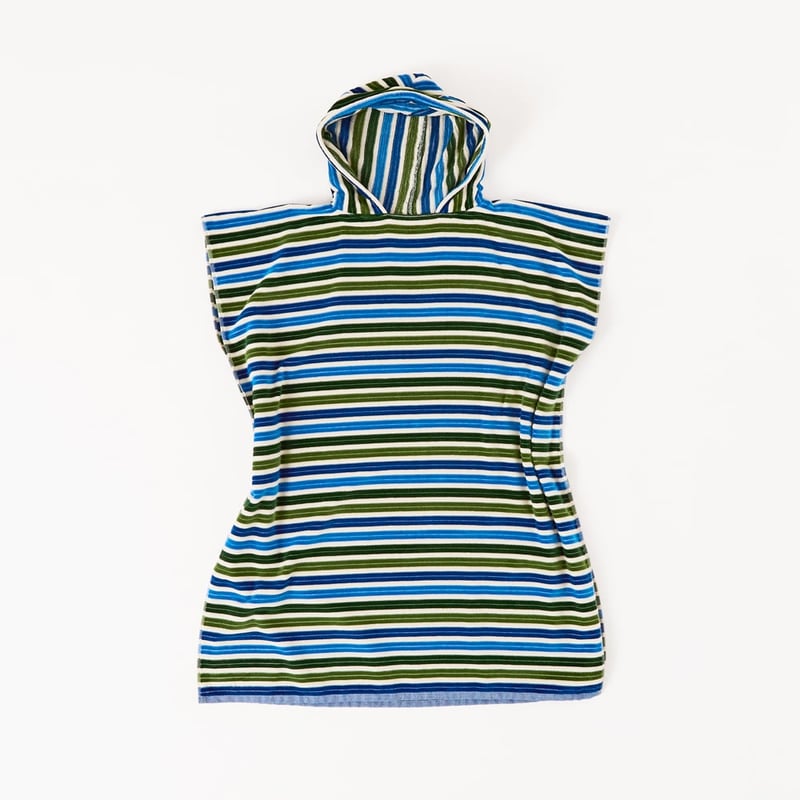 Coogee Blue & Green Hooded Beach Towel