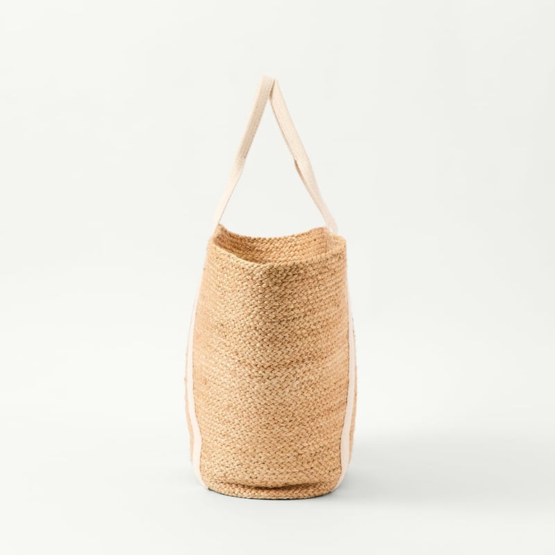 Jute Natural & Cream Beach Bag