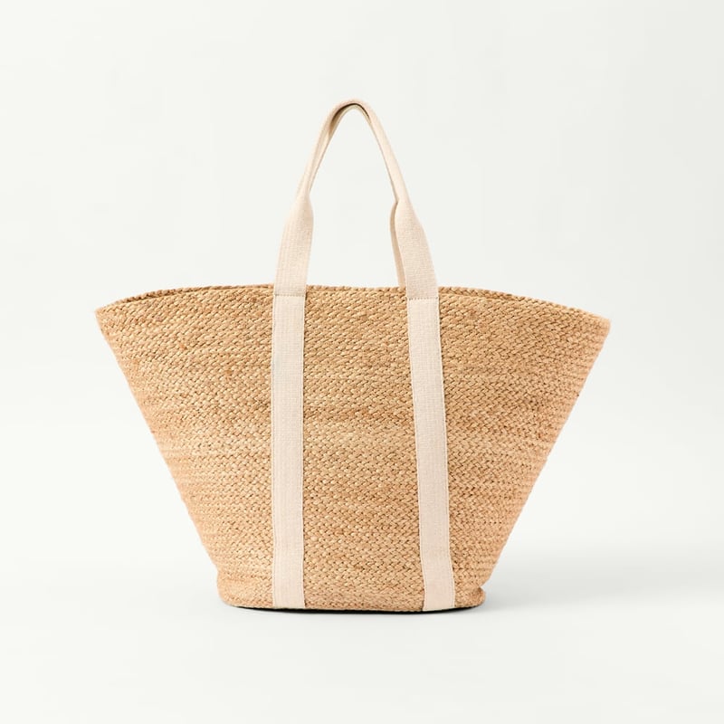 Jute Natural & Cream Beach Bag