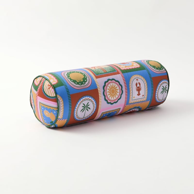 Byron Blue Cylinder Beach Pillow