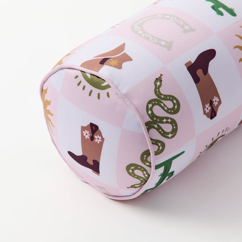 Coastal Cowgirl Cylinder Beach Pillow
