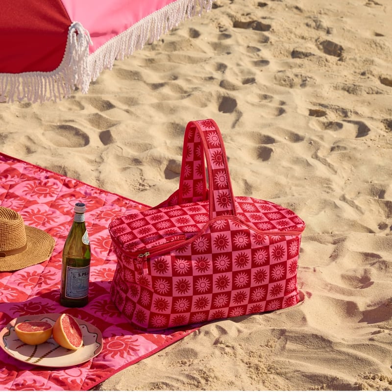 Sundown Pink Picnic Cooler Bag
