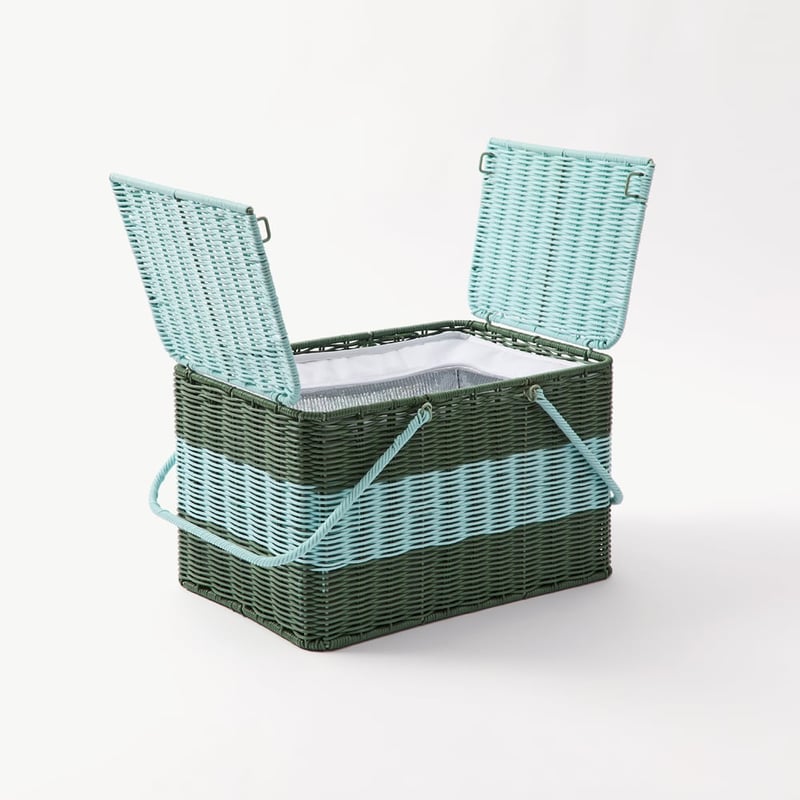 Eden Blue & Green Picnic Basket
