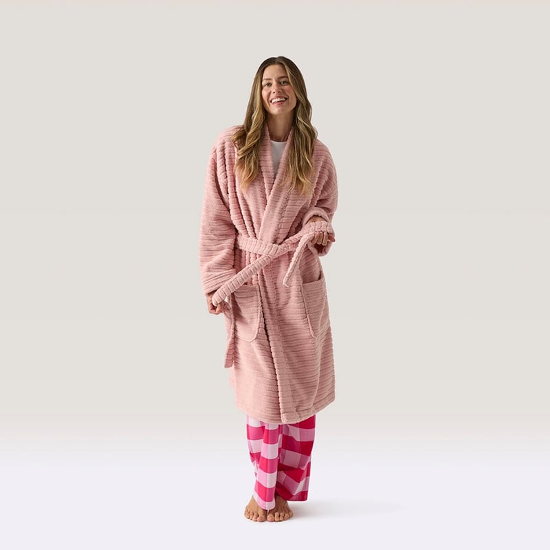 Miller Antique Pink Australian Cotton Bath Robe