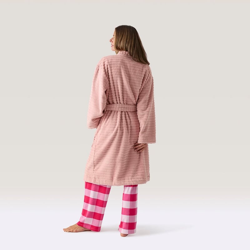 Miller Antique Pink Australian Cotton Bath Robe