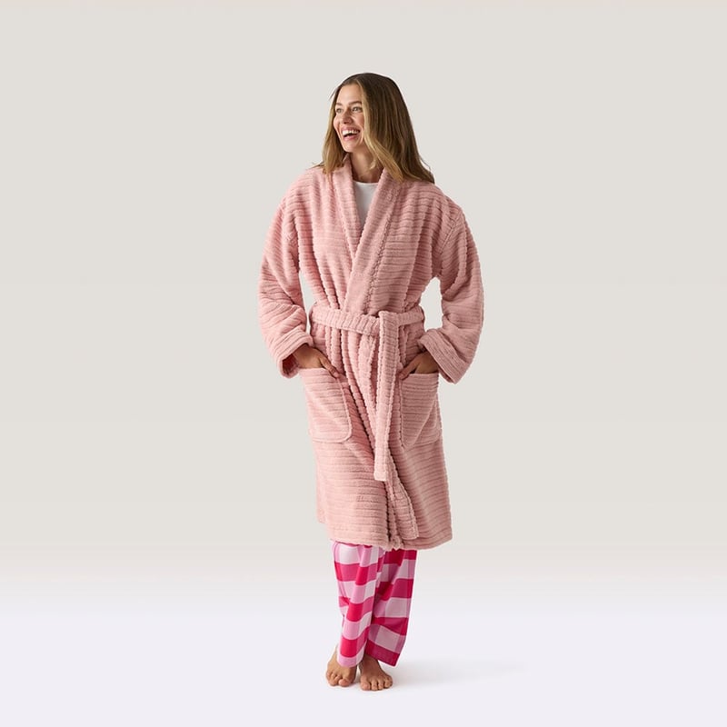 Miller Antique Pink Australian Cotton Bath Robe