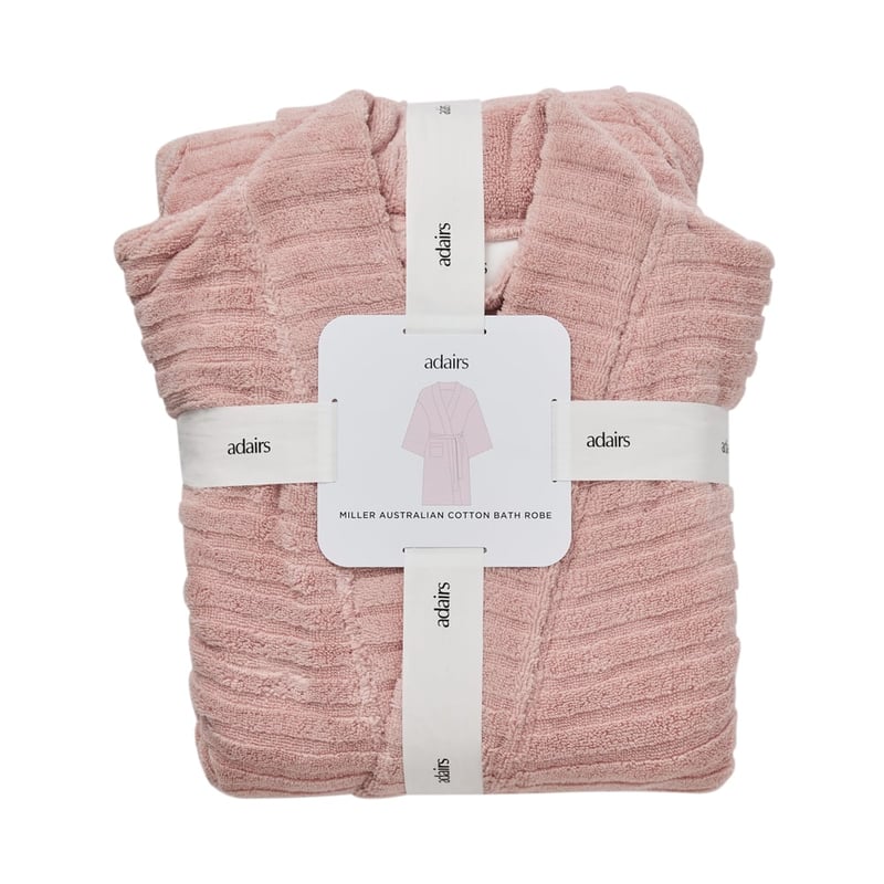 Miller Antique Pink Australian Cotton Bath Robe